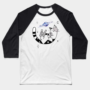 Starry Cat Baseball T-Shirt